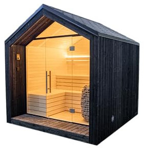 Generisch LUMI Nordic Design Luxury Outdoor Sauna House with Glass Wall
