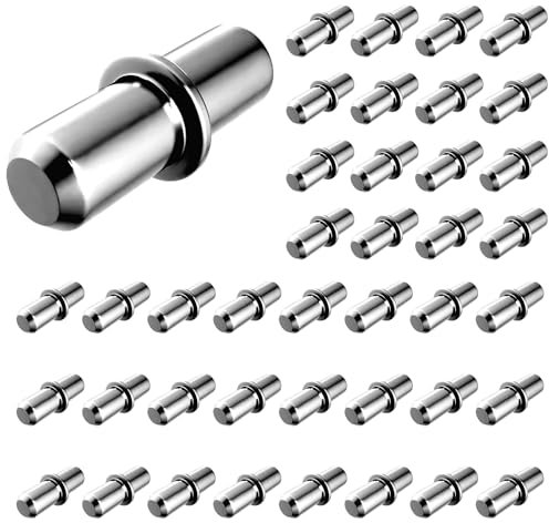 shinfly Regalbodenträger 40 stück, Bodenträger Einlegeboden Halter Fachbodenträger, Bodenträger 5 mm Geeignet für Schränke, Kleiderschränke Regalböden.