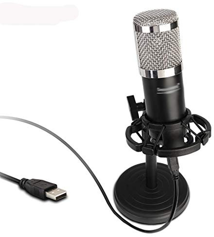 Msuiiixcccc USB Condenser Microphone for Computer Microphone for Gaming Recording Mic with Stand Shock Mount