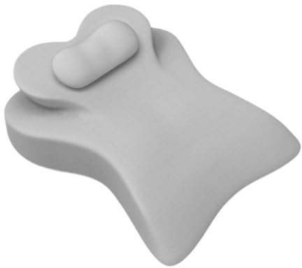 Cuscino a Cuneo per Il Supporto di Schiena E Gambe con Memory Foam per Dorme a Pancia in Giù, Grigio Chiaro