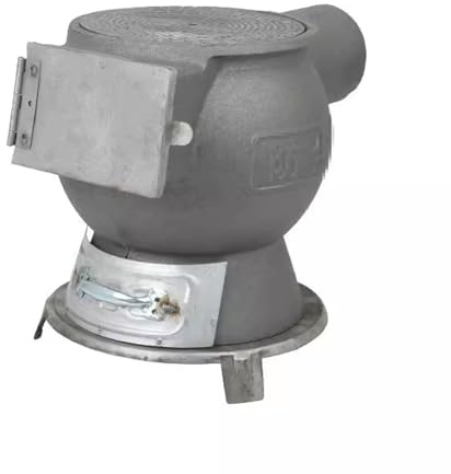 Stufa a Legna in Ghisa Piccola Materiale in Ghisa Cassetto Raccogli Cenere Stufa a Legna Piccola da Esterno Anelli di Varie Dimensioni Adatto per Bollire L'acqua e Cucinare(B,28 * 32cm)