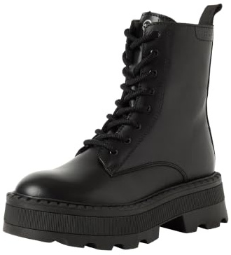 Tamaris platt snörstövletter för kvinnor, svart (Black), 37