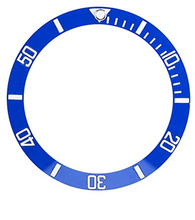 Blaihild Inserto de Bisel de Reloj de Cerámica 38 Mm Exterior 30,6 Mm Interior 1,6 de Altura Resistente a los Arañazos Ligero con Acabado de Espejo Anillo de Repuesto para Reparación de Talleres,