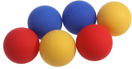 Toyvian Balle de massage kiné en silicone, balle lacrosse pour soulagement des points de déclenchement, outil portable pour exercices musculaires sol ou sur chaise, Couleur Aléatoire