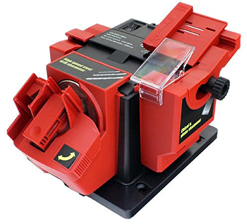 Voche 65W Electric Multi Purpose Bench Mountable Drill Bit, Knife, Scissor and Chisel Sharpener