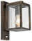 Qazqa - Industrie I Vintage I Außen Wandlaterne AntikGold I Messing mit Bewegungssensor IP44 - Charlois I Außenbeleuchtung - Aluminium Rechteckig - LED geeignet E27