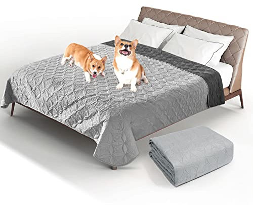 PICK FOR LIFE wasserresistent Hundedecke, 208x208cm Beidseitig verfügbar Haustierdecke für große und kleine Hunde,Schutz für Bett,Sofa,Auto