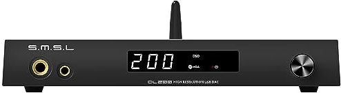 SMSL DL200 ES9039Q2M Audio-DAC und HiFi-Kopfhörer-Verstärker, 6,35 mm Kopfhörer/4,4 m Kopfhörer/TRS Balanced Line/RCA Single End Line Ausgang, Dualmode USB 2.0/1.1, TND + N -123 dB, mit Fernbedienung