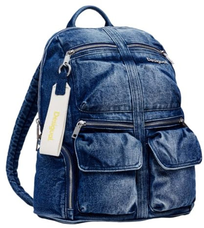 Desigual Women's Accessories Denim Backpack MEDIUM, blau