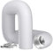 Hon&Guan Conduit d'air Flexible Tuyau de Ventilation 150mm x 2.5 m en Feuille d'aluminium et PVC pour Chauffage et Climatisation, Seche Linge, Ventilateur Extracteur Air (Ø150mm, 2.5 Mètres, Blanc)