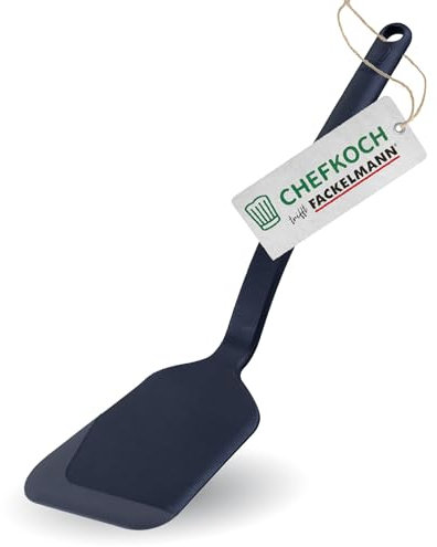 Chefkoch trifft Fackelmann Multiwender – Multifunktionaler Küchenhelfer aus PBT und Silikon, Hitzebeständig, Spülmaschinenfest