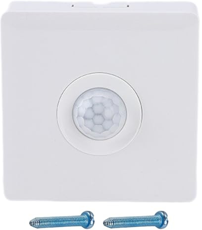 1Pcs Automatic Infrared Motion Sensor Indoor Lighting Switch, Smart Body Induction Detector Wall Mount LED Night Light Control for Ceiling Mount, High Sensitive Movement Detector Light Switch