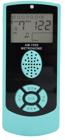 HUIOP Mini Digital Metronom, Klart Ljud och Justerbar Volym, Universal Chip Control med Hög Precision, LED-indikator, Small & Light, Piano, Guzheng, Trummor