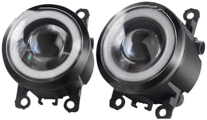 Reyukhn Faro fendinebbia 2 X Angel Eye Per Smart Per Fortwo (W453) 2014-2019 30W H11 LED Anteriore Auto Fendinebbia DRL Luci Marcia Diurna antinebbia(White)