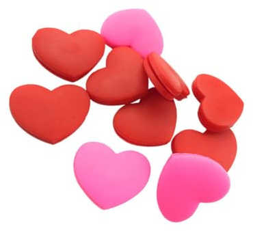 BUTIFULSIC Smorzatore Vibrazioni per Racchetta da Tennis a Forma di Cuore in Silicone, Set da 10 Pezzi per Corde, per Partite di Tennis e Giocatori Professionisti