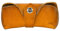 ZLYC Unisex handgefertigtes hartes Leder Kollektion Brillenetui Sonnenbrillenetui, 18,8 x 8,6 x 5,6 cm, Gelb