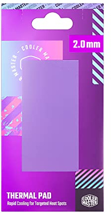 Cooler Master Thermal Pad - Conduttività Termica 13,3 W/mK, Migliora Raffreddamento Componenti del PC, Elettricamente Non Conduttivo, Adesivo su Entrambi Lati, Facile da Applicare - 95 x 45 x 2,0 mm