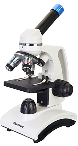 Discovery Femto Polar Portable Educational Metal Digital Microscope for Beginners and Kids with 3 MP Camera and Colorful Book in Italian in the Kit