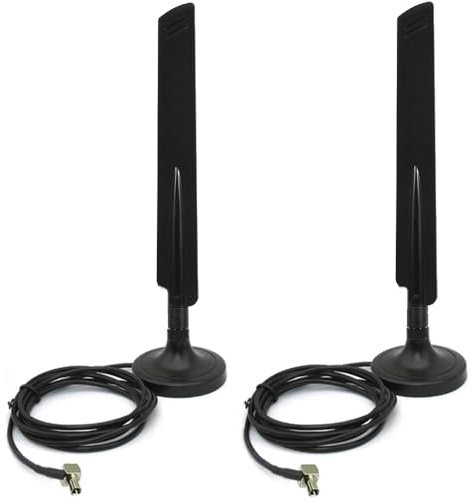 10dBi 4G LTE Antenna Mini Soft Whip TS9 Antenna with Magnetic Base for Verizon AT&T T-Mobile Sprint 4G LTE Mobile Hotspot MiFi Router Cellular Mobile Broadband Modem USB Modem Dongle Adapter