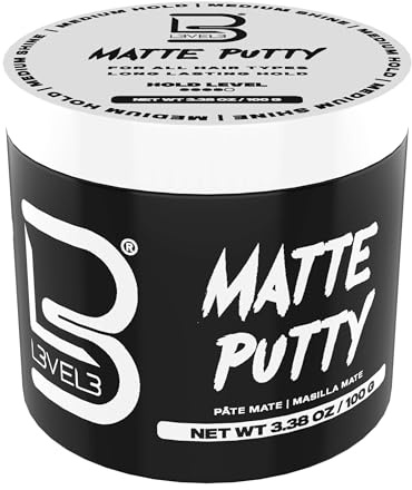 L3 Level 3 Matte Putty – Haarpflegeprodukt für Damen und Herren – Haartexturierungsknete mit mattem Finish 100 ml