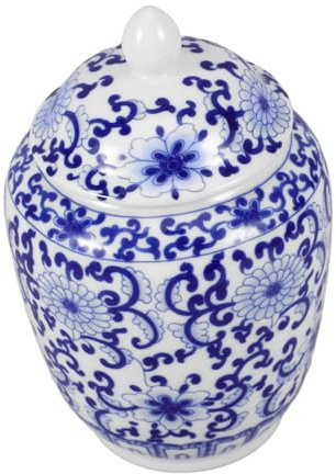 OFFSCH Convenient Tea Accessory Ceramic Canister Tea Jar Candy Storage Container Home Accessory Storage Jars Lid Household Ceramic Canister