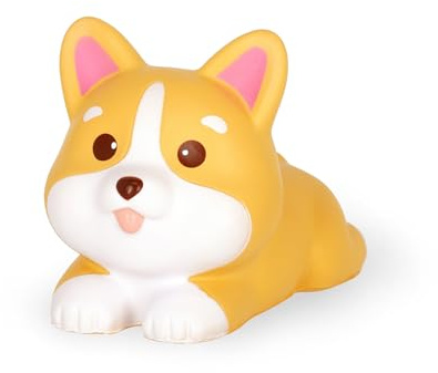 Legami - Stress Relief Toy, Stress Less, Corgi Theme, Polyurethane Material, 11.3 x 14.8 x 13.5 cm