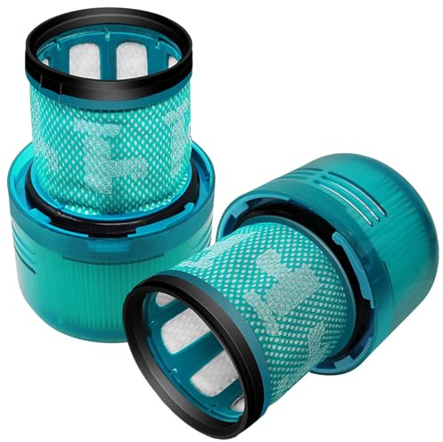 Sichler Haushaltsgeräte Ersatzteile: 2er-Set HEPA-Filter für Dyson V15-Modelle, waschbar, Reinigungsbürste (Handstaubsauger)