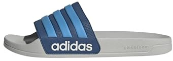 adidas Unisex Adilette Shower Slides, Dusky Petrol/Lucid Aquamarine/grey two, 12 UK