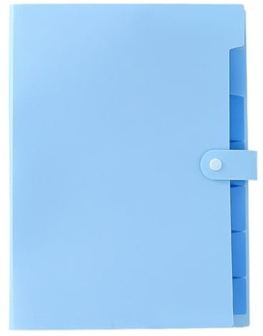 WJnflQN Porte-documents | Organiseur pour reçus à la maison, format A4, solution de rangement portable avec étiquettes colorées et plusieurs compartiments pour l'organisation des documents