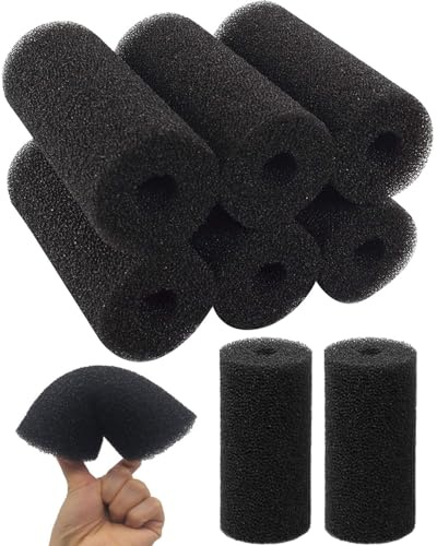 SCJJZ Accessoires pour filtres d'aquarium,8pcs Éponges Filtrantes Pour Aquarium Éponge De Pré-Filtre,Empêche L'Inhalation Accidentelle De Petits Poissons Et Crevettes,diamètre intérieur 2cm (8X4 cm)
