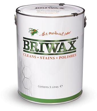 Briwax Original Jacobean 5ltr-– Multi-Shade Wood Wax Polish | Ideal for Furniture Restoration & DIY Wood Projects