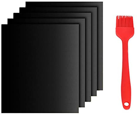 ProGrill BBQ Mats for Charcoal Grill | 5 Pack BBQ Grill Mats for Gas BBQ | Easy To Clean, Reusable, Non Stick Barbecue Mats