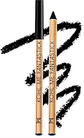 NATASHA MOOR: Kohl me Fantastick Ultra Black Eyeliner Pencil - One-Glide-Wonder, Waterproof & Smudge Proof, Jet Black - Smooth Application and Long-Lasting Power