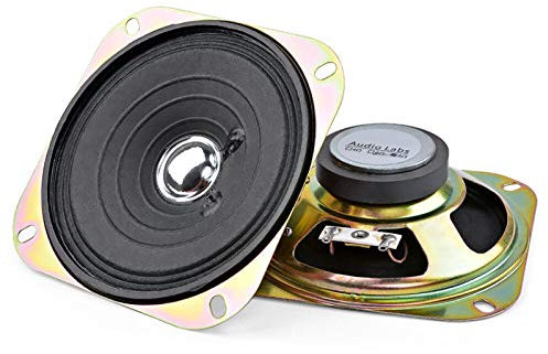 Argerrant 2pcs 4 Pollici Portatile Porta Altoparlante Full Range 8ohm 5w Audio Altoparlanti Colonna per Fai da Te casa Sound teatro