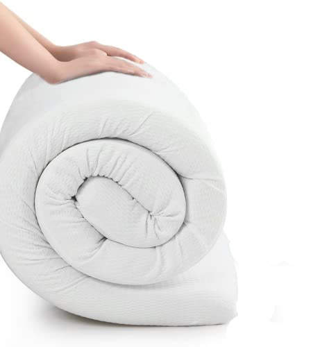 MICAMAMELLAMA Colchon Ergonomico Reversible | 135 x 190 x 10 cm | Colchon espumacion Alta Densidad | Confort y Adaptabilidad | Tejido Aloe Vera Antibacterial | Topper