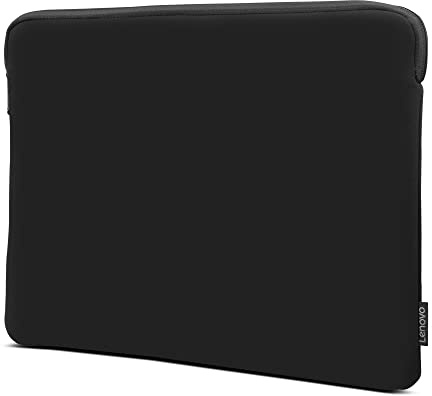 Lenovo GX41K07561 Housse Basique pour Ordinateur Portable 15,6, imperméable, Doublure en Polaire Douce, Ouverture zippée sur Le Dessus, Noir
