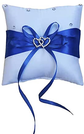 Cojín para anillo de boda, anillo de pareja, amor, corazón, diamante, diamantes de imitación, cojín de boda, cojín con corbata, cinta de satén, alianzas de boda, accesorios de boda para la ceremonia