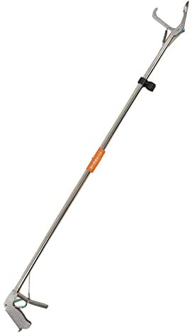 Schlangenzange, Edelstahl, Lang, Faltbar, Selbstverschließbar, Reptilienfänger, Tragbares Werkzeug Zur Handhabung von Reptilien