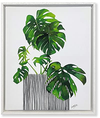 pf+a Floating Canvas Tray Frame For 20x30 - REAL WOOD - White Frame For 20x30 inch Canvas Painting