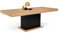 IDMarket - Table à Manger Extensible Rectangle Eden 8-12 Personnes Bois et Noir 200-250 cm