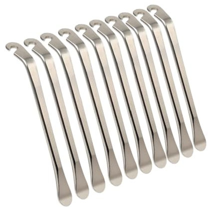 10 Stück Metall Reifenheber Fahrrad Reifenheber, Reifenheber aus Metall, Reifenheber aus hochdichtem Kohlenstoffstahl für Fahrrad Werkzeug