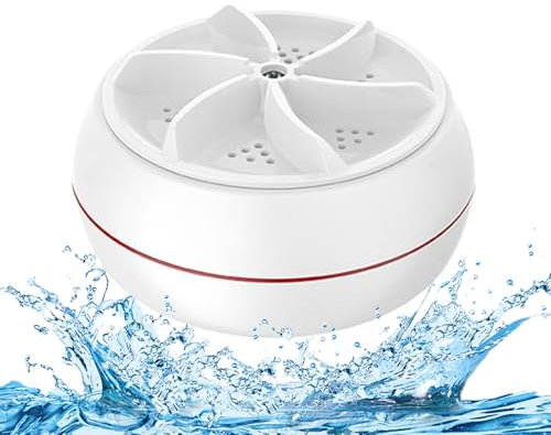 Mini machine à laver portable USB - Lavabo - Machine à laver turbo à ultrasons pour vêtements et vaisselle - Parfait pour les voyages, les affaires, le camping, la maison, l'université, le camping-car