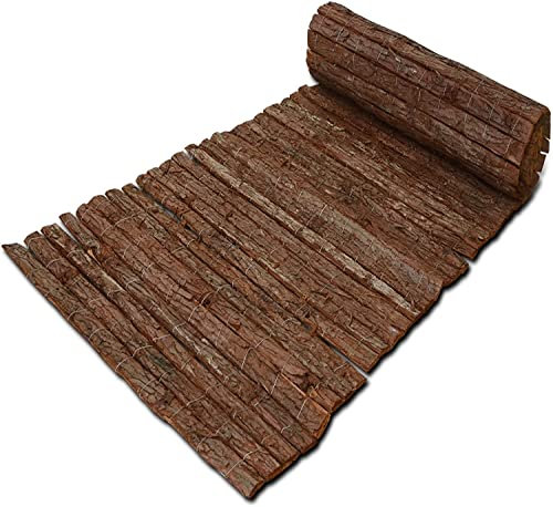 Floordirekt - Esterilla de corteza de árbol de 200 x 300 cm - Protección visual de corteza de árbol para balcón y jardín - Estera de protección visual - Valla de corteza - Valla de jardín