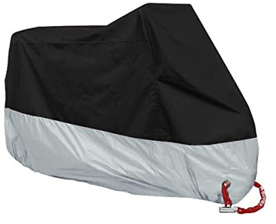 Healifty Housse De Protection Imperméable pour XL Couverture UV Et Pluie Rangement Noir Et Argenté Protection Extérieure Universelle