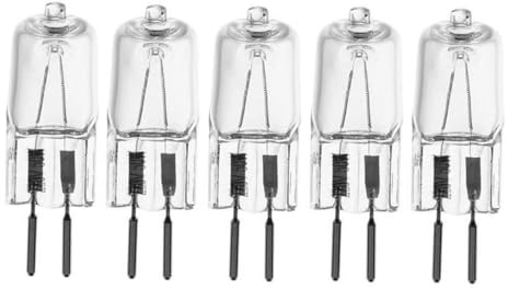 TYKGSQIP Ampoule halogène G6.35 220V 50W 75W 100W, lampe capsule longue durée, culot GY6.35 (5 pièces/220v 50w)