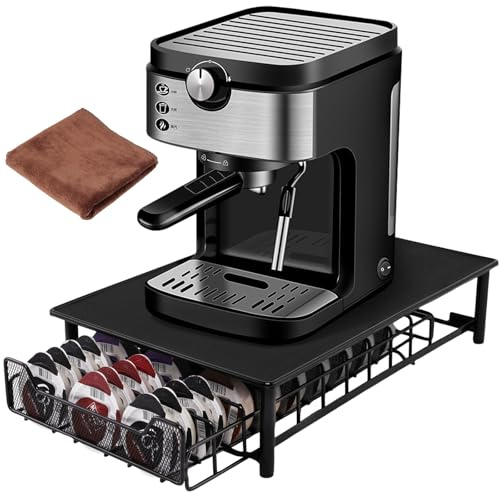 JOYBOY Soporte para Cápsulas de Café,Soporte Organizador,Dispensador Capsulas Compatible,Cajón para Almacenar Cápsulas(Capacidad 60),Soportes para Cápsulas de Café,Organizador de Encimera