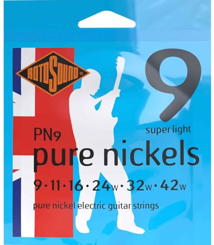 Rotosound PN9 Pure Nickel Electric Guitar Strings (9-42)