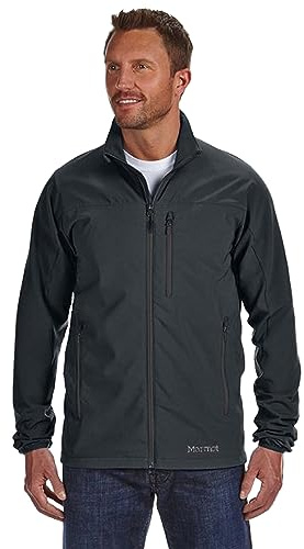 MARMOT Men's Tempo Jacket, Warm Breathable Water-Resistant Softshell, Black, XX-Large