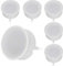 HCFEI 6x LED Modul flach GU10 Ersatz 230V 5 Watt Warmweiß 2700K dimmbar Einbaustrahler Einbau-Spot Keramik 120°Abstrahlwinkel