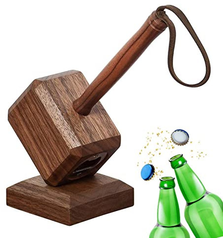 Hammer Bottle Opener - Hammer Bartender Beer Bottle Opener with Magnetic Base | Soda Beer Opener for Party Favors, Wedding , Valentine's Day Hepvet